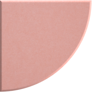 Coral Quarter Circle