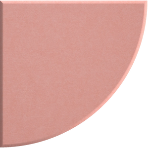 Coral Quarter Circle
