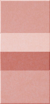 Four rectangular tiles in varying shades of pink and mauve arranged vertically.