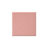 A square blush pink color swatch tile with a subtle 3D beveled edge, centered on a solid white background.