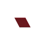 A single dark red or burgundy fabric swatch shown as a flat parallelogram on a plain white background.