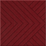 Crimson 9mm Engraved Converge felt sample with chevron grooves