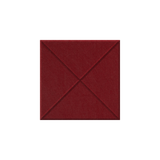 A square dark red textured material swatch centered on a plain white background.