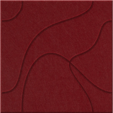 Crimson 9mm Engraved Topo felt sample with flowing topographic line grooves