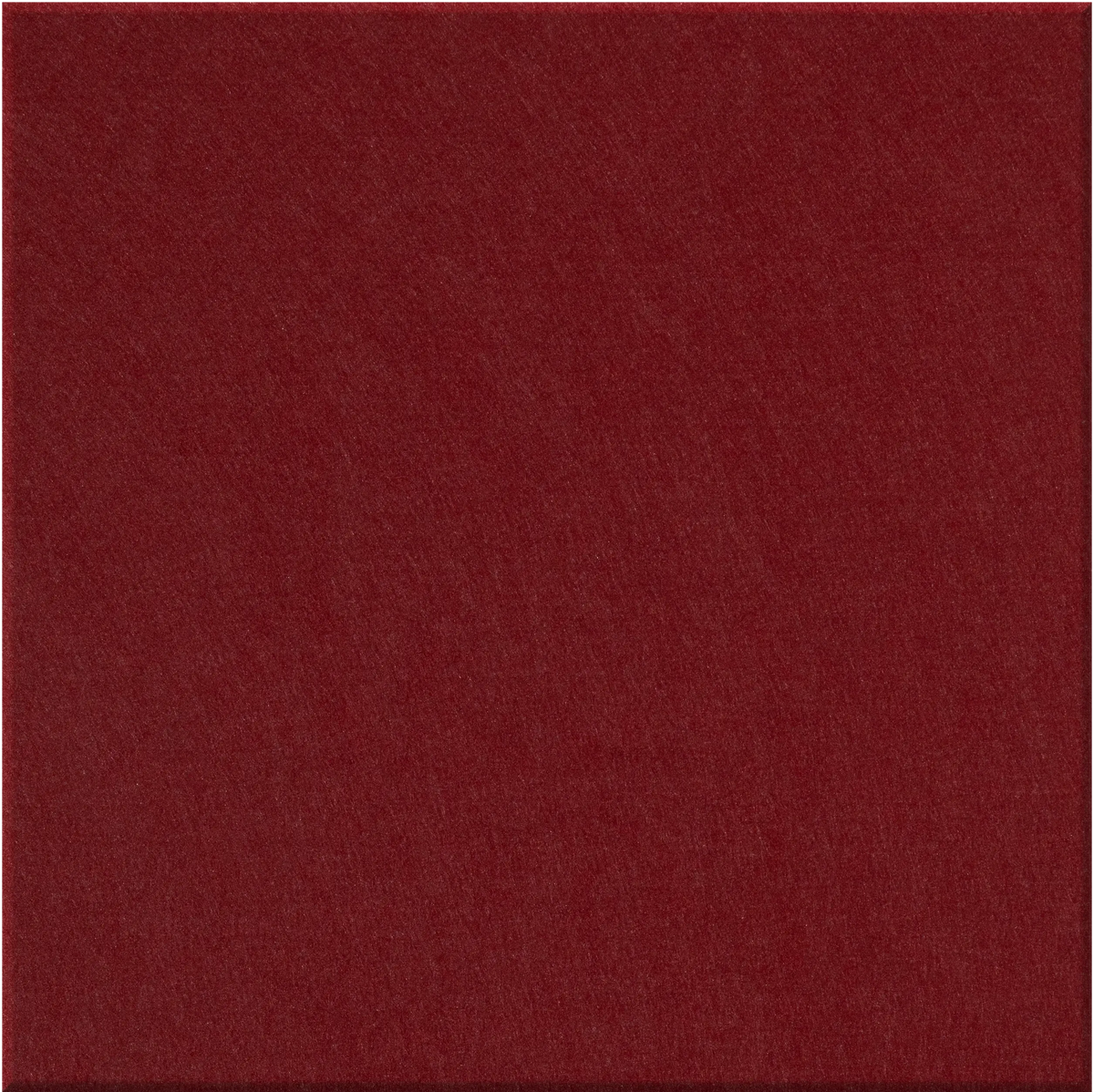 Large square of felt in a dark shade of red