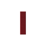 A vertical rectangular swatch of dark burgundy red material centered on a plain white background.