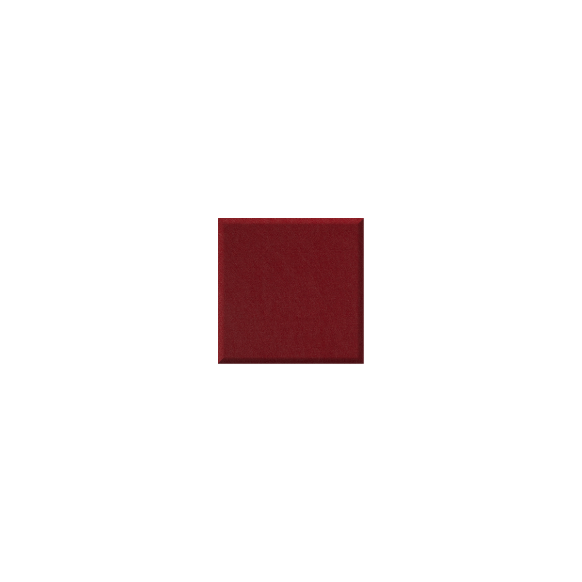 A square color swatch of deep burgundy red centered on a plain white background.