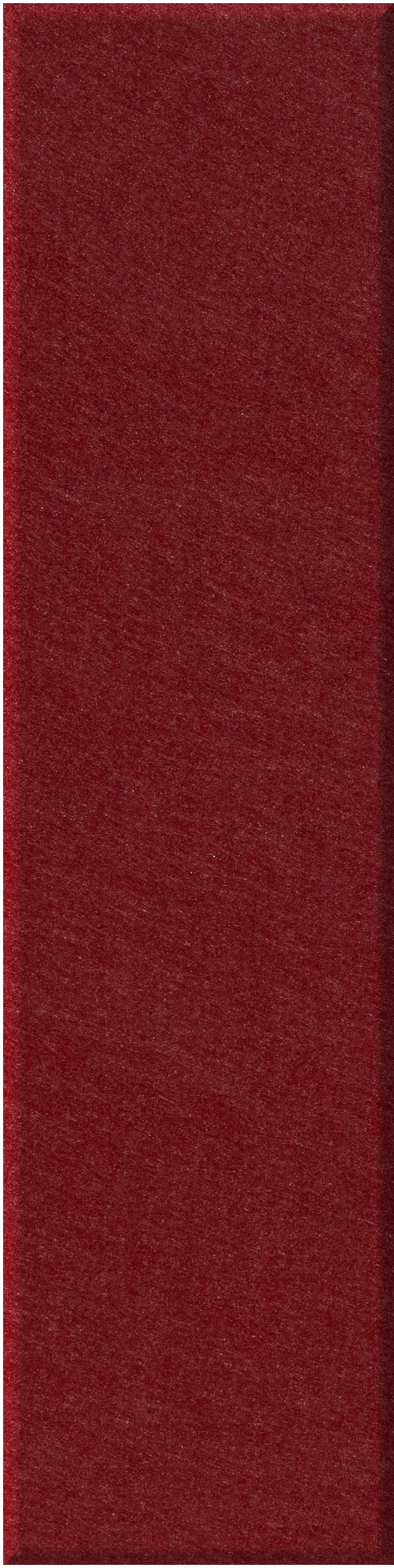 Deep red shiplap tile with textured matte surface and vertical plank pattern.