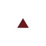 A small centered dark red triangle on a plain white background.