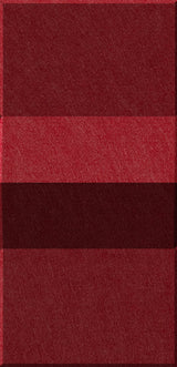 Four rectangular carpet tiles in varying shades of red and burgundy arranged vertically.