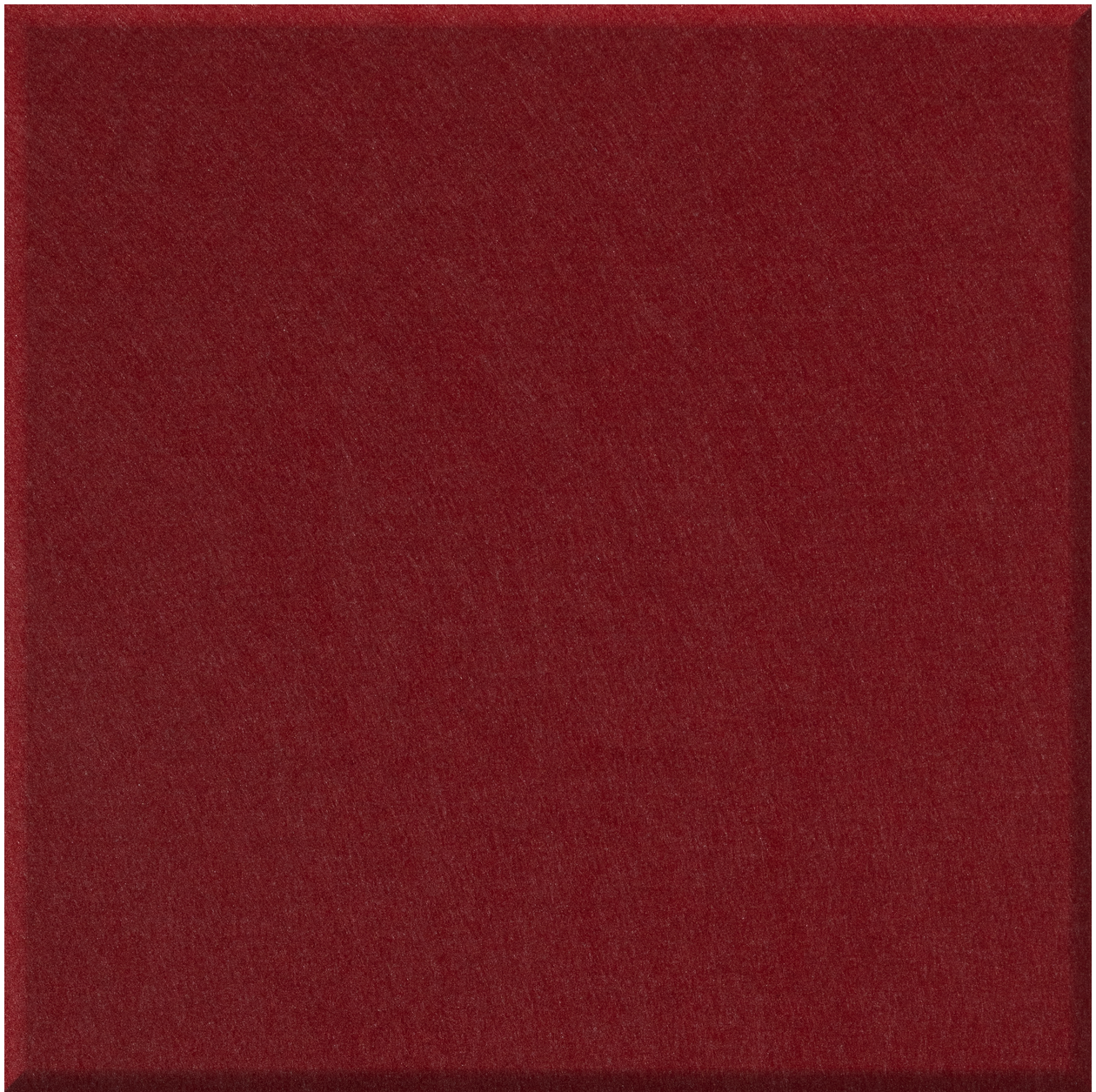 Deep red square tile with subtle textured surface and matte finish.