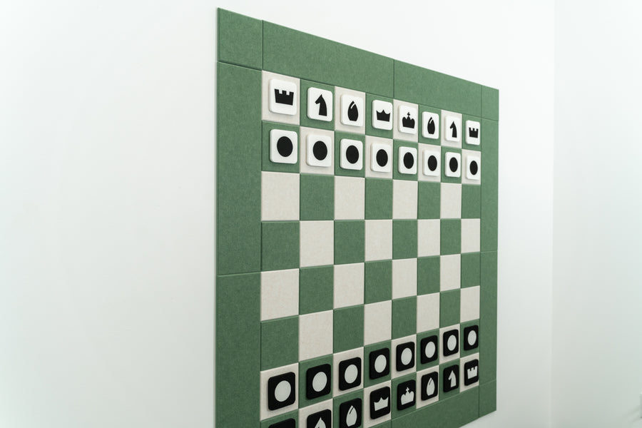 Deluxe Palm/Latte Chess Board