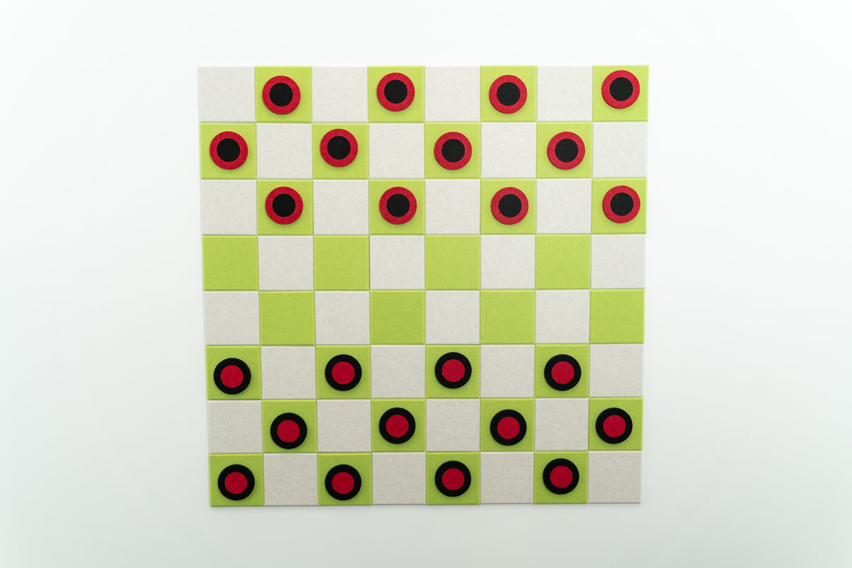 Standard Kiwi/Latte Checkers Board