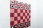 Standard Raspberry/Coral Chess Board