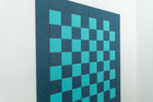Deluxe Slate Blue/Aqua Chess Board