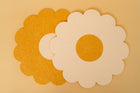 yellow flower felt tiles