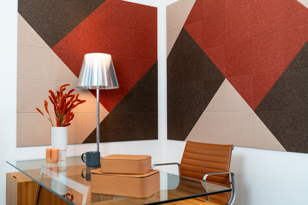 Ebony Wave Small Desk Divider