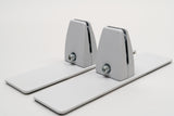 free standing white hardware (2 pack)