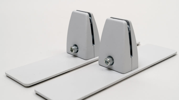 Free Standing White Hardware (2 Pack)