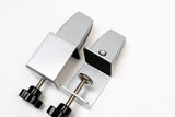 2” edge grip silver hardware (2 pack)