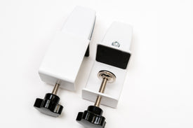 2” edge grip white hardware