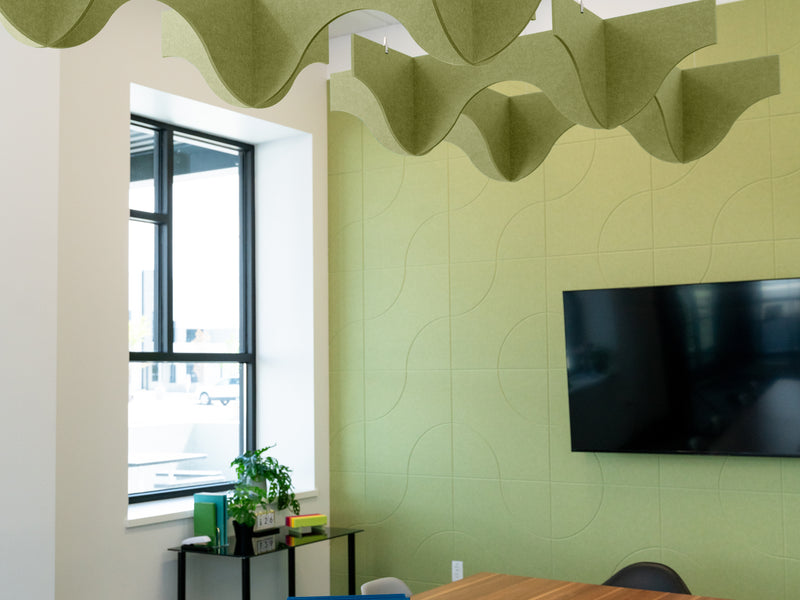 Aloe Wave Ceiling Cloud Baffle