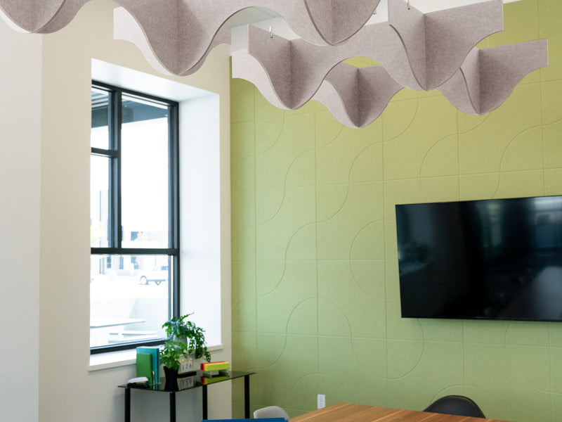 Latte Wave Ceiling Cloud Baffle