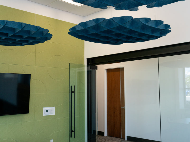 Slate Blue Foil Ceiling Cloud Baffle