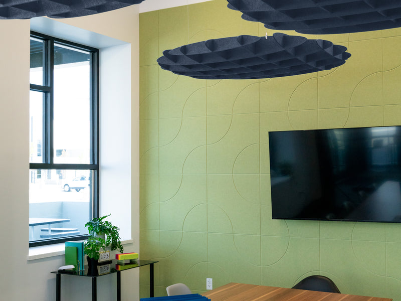 Indigo Foil Ceiling Cloud Baffle