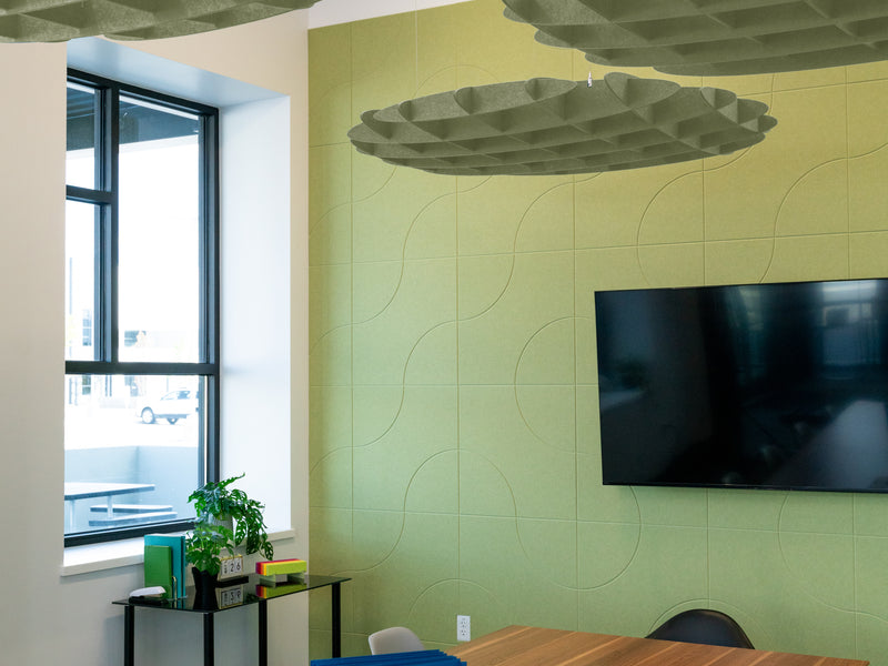 Sage Foil Ceiling Cloud Baffle