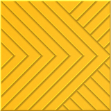 Dandelion 9mm Engraved Converge felt sample with chevron grooves