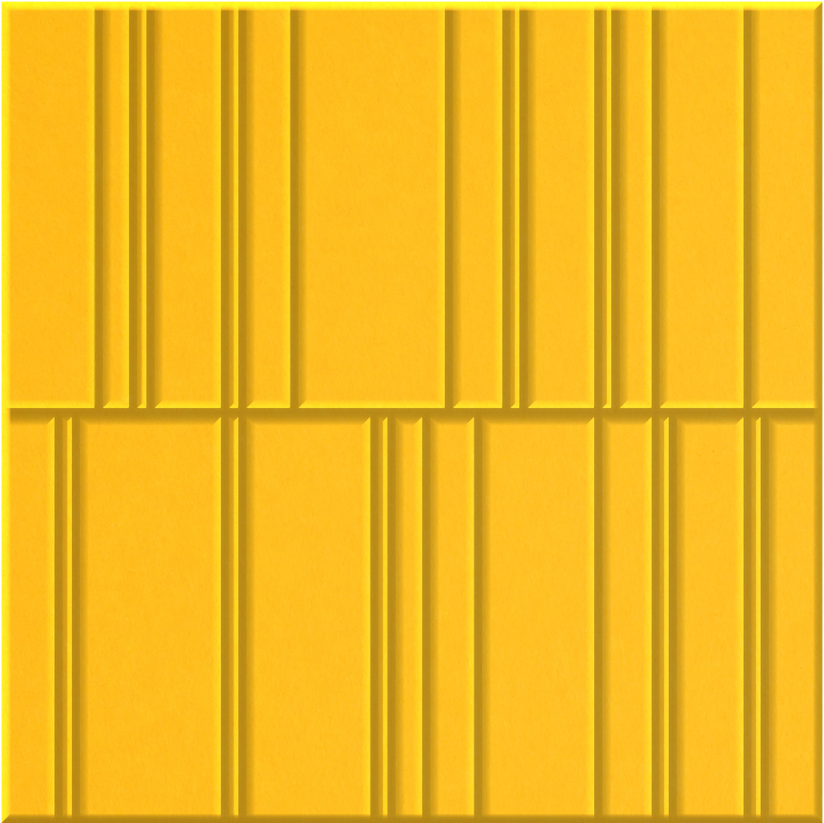 Dandelion 9mm Engraved Offset felt sample with staggered vertical grooves