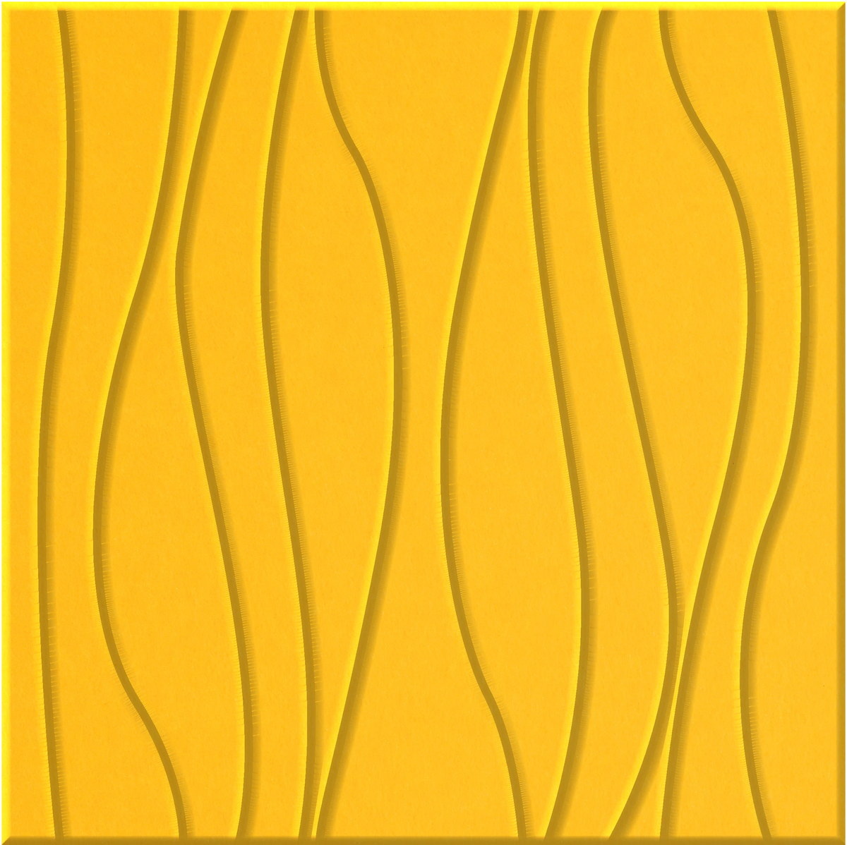 Dandelion 9mm Engraved River felt sample with wavy vertical grooves