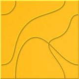 Dandelion 9mm Engraved Topo felt sample with flowing topographic line grooves