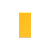 A vertical rectangular color swatch showing a solid golden yellow color with a subtle drop shadow on a plain white background.