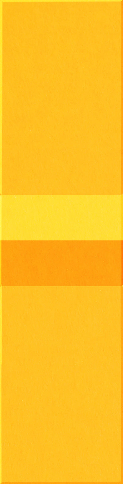 Stacked rectangular tiles in varying shades of yellow and orange arranged vertically.
