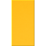A solid yellow rectangular color swatch with subtle shading on its left and bottom edges, set against a plain white background.