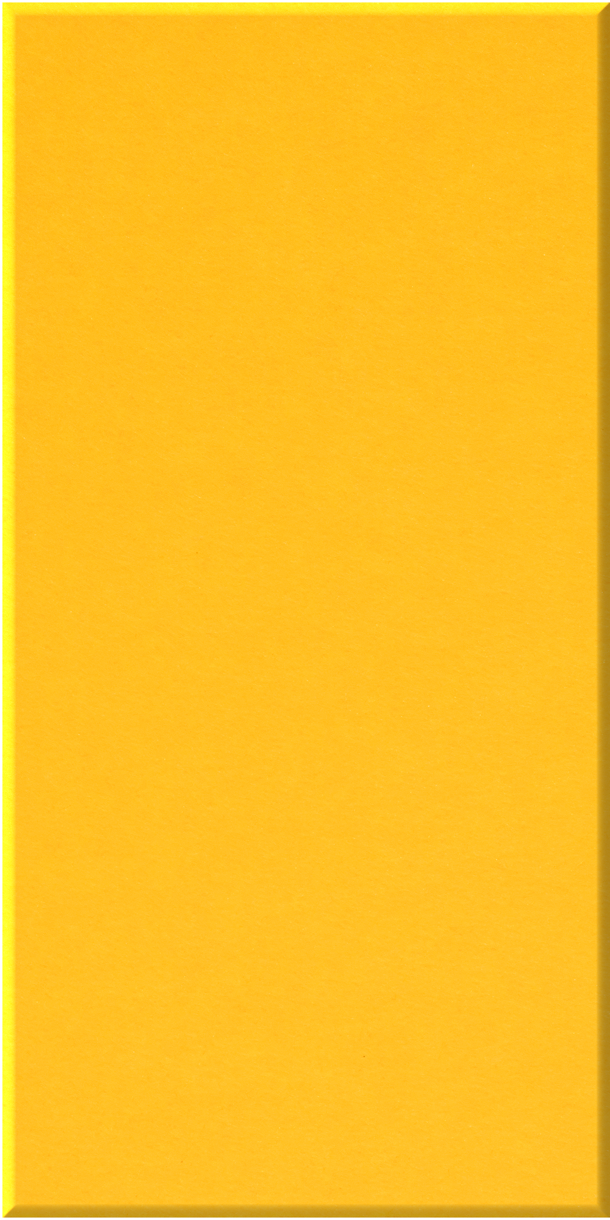 Bright yellow rectangular tile with smooth matte finish and beveled edges.