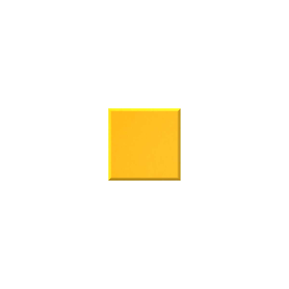 A square yellow color swatch centered on a plain white background.