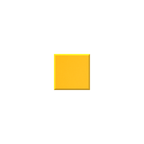 A square yellow color swatch centered on a plain white background.