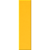 A vertical rectangular yellow swatch on a plain white background.