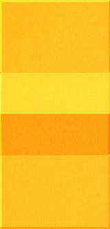 Four rectangular tiles in yellow, bright yellow, orange, and yellow, stacked vertically.