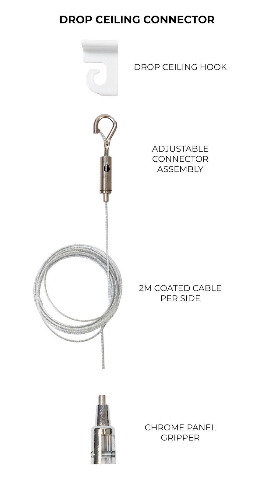 Drop Ceiling Connector (Ten Sets)