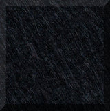 Black textured tile with diagonal linear pattern and beveled edge.
