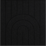 Ebony 9mm Engraved Zen felt sample with nested arch grooves