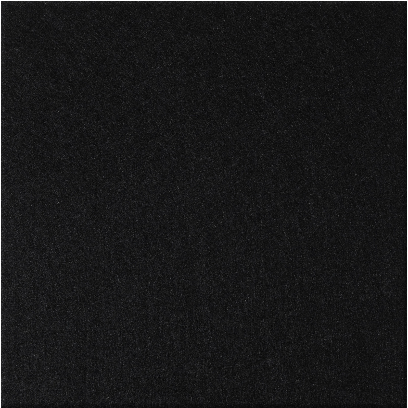Black square tile with subtle speckled texture throughout.
