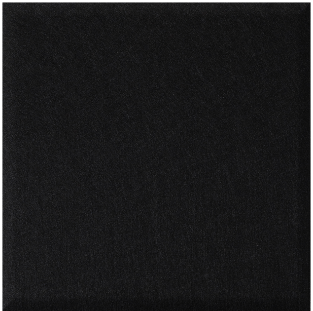 Black quarter tile with uniform matte finish and subtle texture.