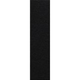 A vertical black textured strip centered on a white background, showing a close-up material or color sample.