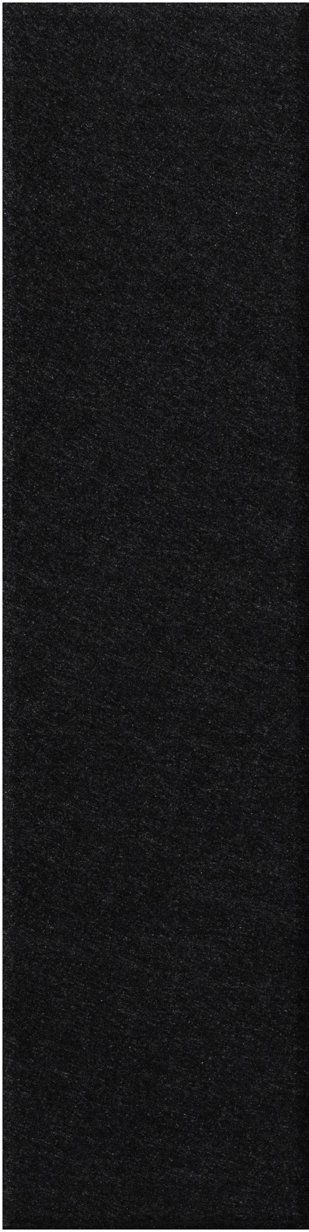 Black shiplap tile with speckled texture and subtle surface variation.