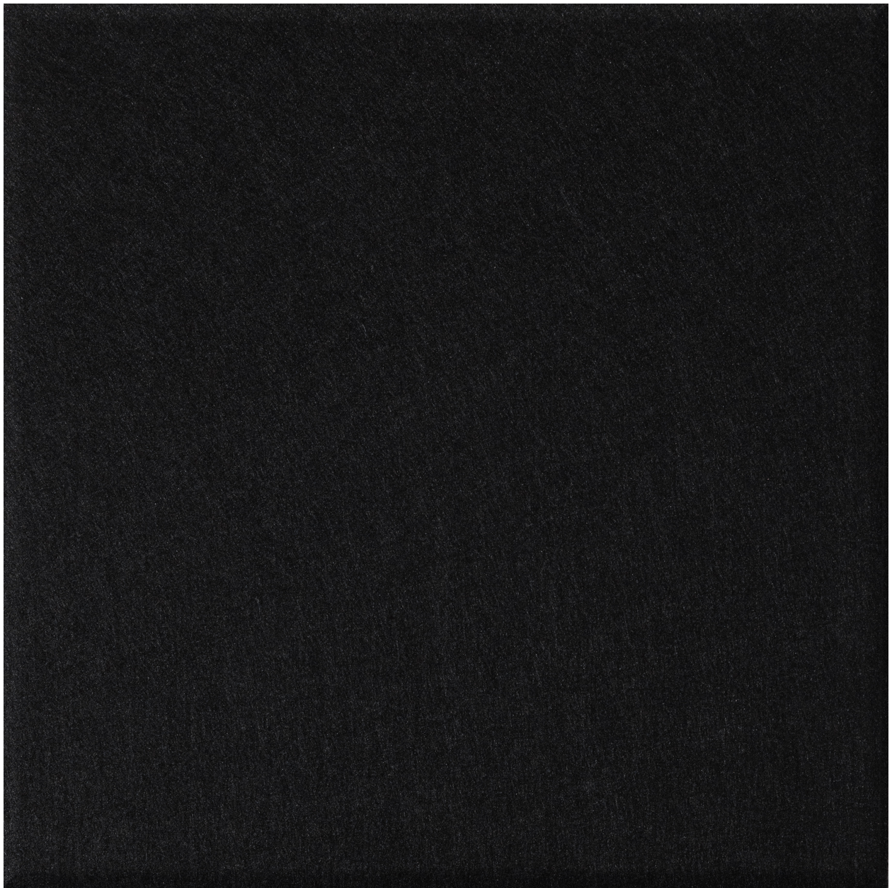Black square tile with matte textured surface.